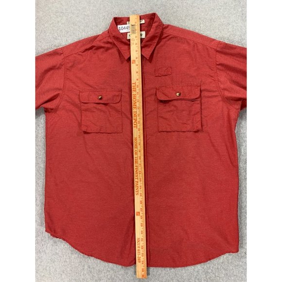 Orvis Nylon Blend Long Sleeve Solid Double Pocket Button Down Shirt‎ (Men's XL) - Picture 10 of 12